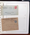 1900-1935, +140 lettres avec timbres PERFORES et diverses