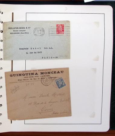 1900-1935, +140 lettres avec timbres PERFORES et diverses