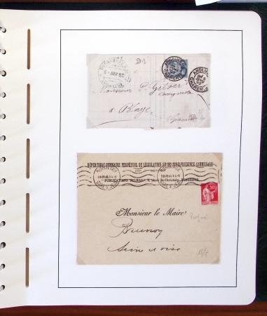 1900-1935, +140 lettres avec timbres PERFORES et diverses
