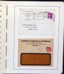 1900-1935, +140 lettres avec timbres PERFORES et diverses