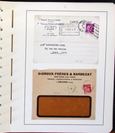 1900-1935, +140 lettres avec timbres PERFORES et diverses