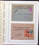 1900-1935, +140 lettres avec timbres PERFORES et diverses
