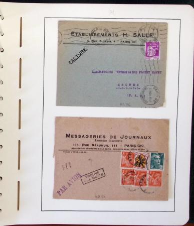 1900-1935, +140 lettres avec timbres PERFORES et diverses