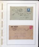 1900-1935, +140 lettres avec timbres PERFORES et diverses