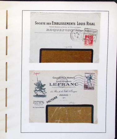 1900-1935, +140 lettres avec timbres PERFORES et diverses