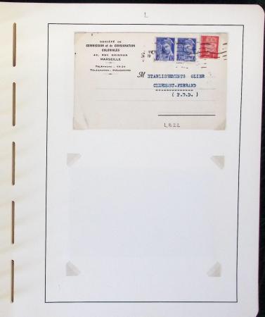 1900-1935, +140 lettres avec timbres PERFORES et diverses