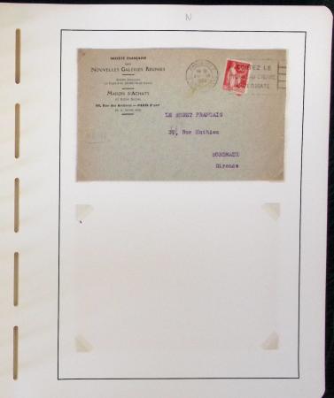 1900-1935, +140 lettres avec timbres PERFORES et diverses