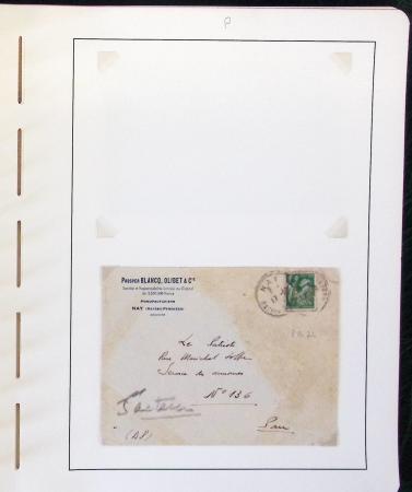 1900-1935, +140 lettres avec timbres PERFORES et diverses