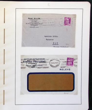 1900-1935, +140 lettres avec timbres PERFORES et diverses
