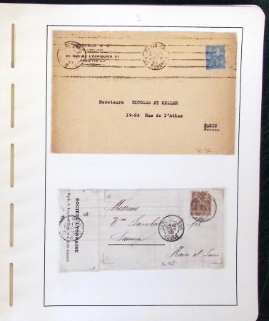 1900-1935, +140 lettres avec timbres PERFORES et diverses