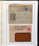 1900-1935, +140 lettres avec timbres PERFORES et diverses