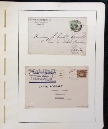 1900-1935, +140 lettres avec timbres PERFORES et diverses