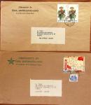 1964-1968, 8 covers (incl. 5 fronts), with 7 sent to