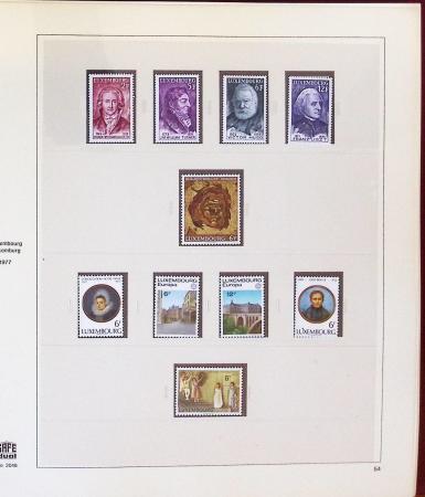 1977-2019, Lot composé d'une collection du LUXEMBOURG