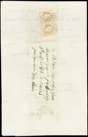 Lettre écrite de Genève 02.01.1871 et postée à St Julien en Genevo