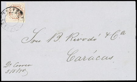 1865-70 1/2r Brown-violet, POSTAL FORGERY, type II,