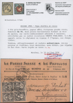 1906 3C bräulichgrau, zwei Paaren entwertet GENEVE