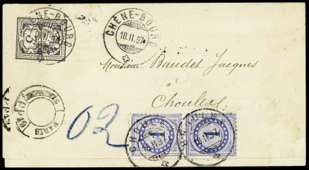 1897 Französische Postformular von Annemasse/Frankreich