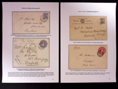 1847-1923, Balance lot of the DEMERARA collection showing