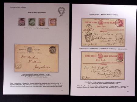 1847-1923, Balance lot of the DEMERARA collection showing