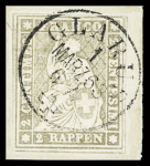 2Rp grau, meistens sehr gut gerandet, zentrisch entwertet