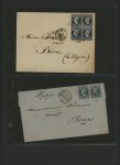 1854-1876, +85 lettres de ou pour Bône en Algérie dont