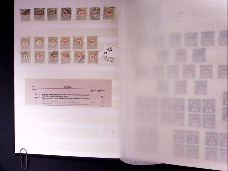 1871-1940 Sammlung Nachportomarken und Portofreiheitsmarken