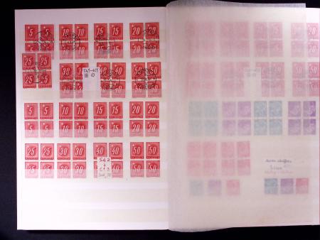 1871-1940 Sammlung Nachportomarken und Portofreiheitsmarken