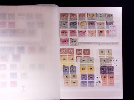 1871-1940 Sammlung Nachportomarken und Portofreiheitsmarken