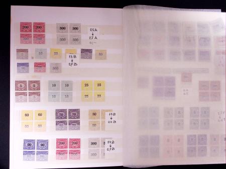 1871-1940 Sammlung Nachportomarken und Portofreiheitsmarken