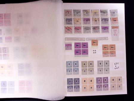 1871-1940 Sammlung Nachportomarken und Portofreiheitsmarken