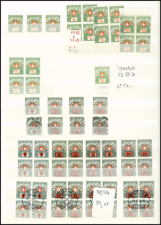 1871-1940 Sammlung Nachportomarken und Portofreiheitsmarken