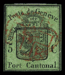 1843-1940 Gut ausgebaute Sammlung Schweiz auf 48 Albumseiten,