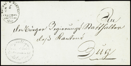 5. Januar 1803 - Bern nach Zug - Faltbrief mit Ovalstempel