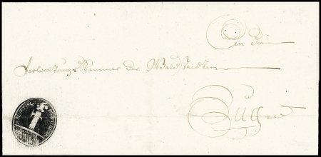 27. Feb. 1802 - Zuger Ortsfaltbrief mit seltene Ovalstempel
