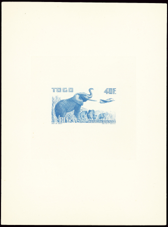 1947-1970, 7 épreuves d'artiste pour le timbre CONGO