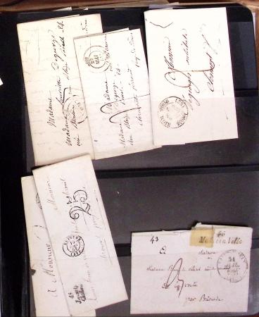 1834-1986, Collection en 4 classeurs, avec solide stock