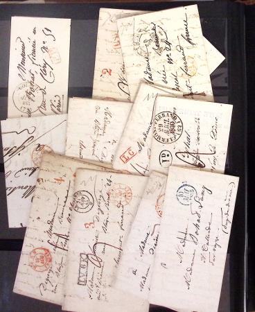 1834-1986, Collection en 4 classeurs, avec solide stock