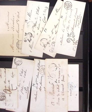1834-1986, Collection en 4 classeurs, avec solide stock
