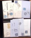 1834-1986, Collection en 4 classeurs, avec solide stock