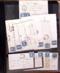 1834-1986, Collection en 4 classeurs, avec solide stock