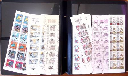1834-1986, Collection en 4 classeurs, avec solide stock