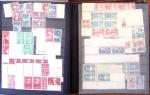 1834-1986, Collection en 4 classeurs, avec solide stock