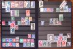 1834-1986, Collection en 4 classeurs, avec solide stock