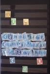 1834-1986, Collection en 4 classeurs, avec solide stock
