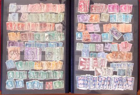 1834-1986, Collection en 4 classeurs, avec solide stock