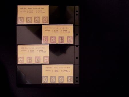1952 Officials, four complete sets with the KES proof