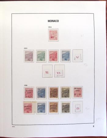 1885-1996, Jolie collection de Monaco en 3 albums Davo,