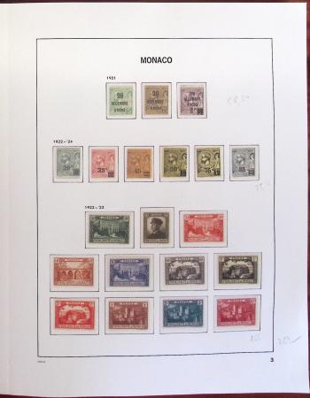 1885-1996, Jolie collection de Monaco en 3 albums Davo,