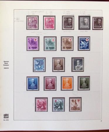 1950-2008, Collection d'ESPAGNE en 8 albums en neuf